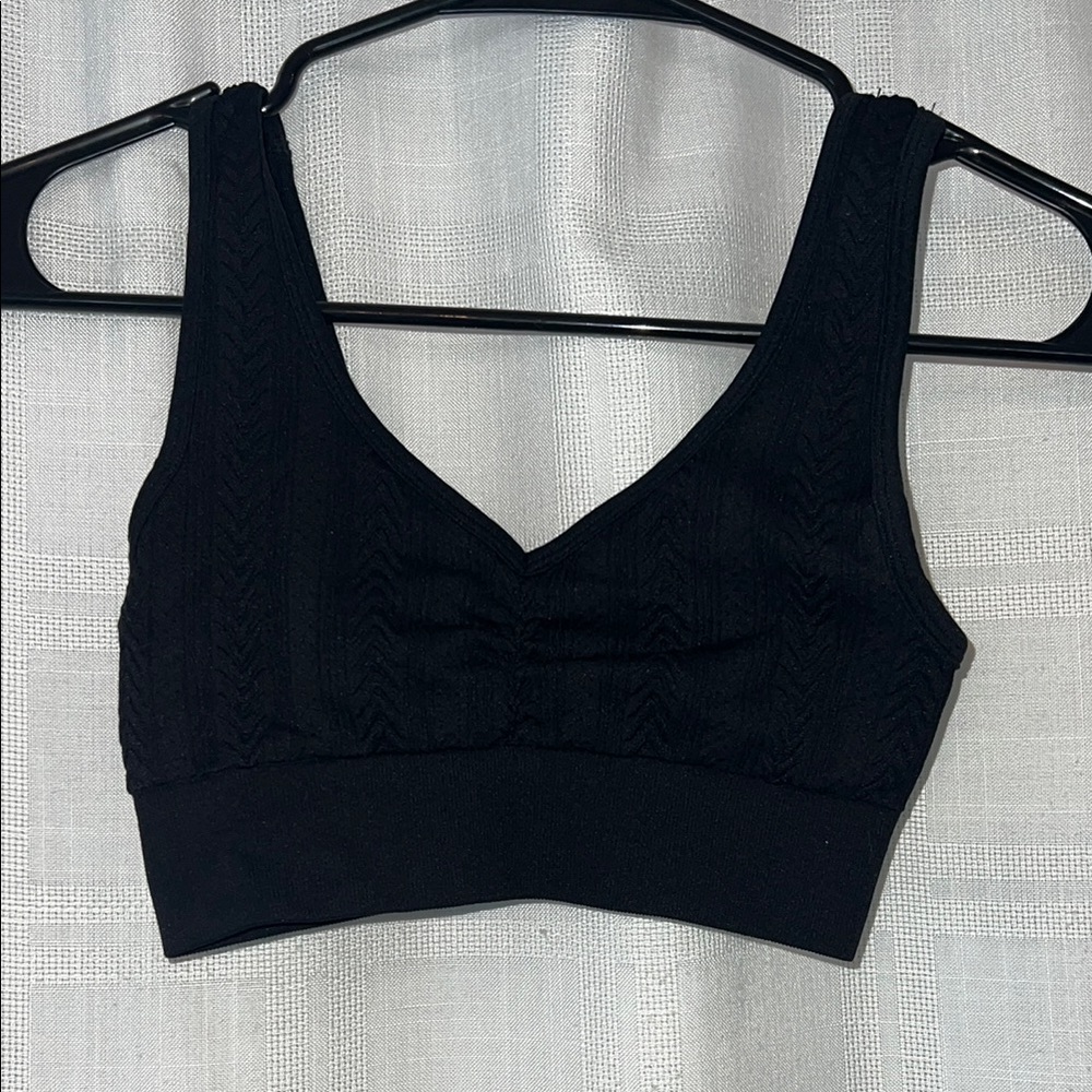 Aerie Black V-Neck Bra